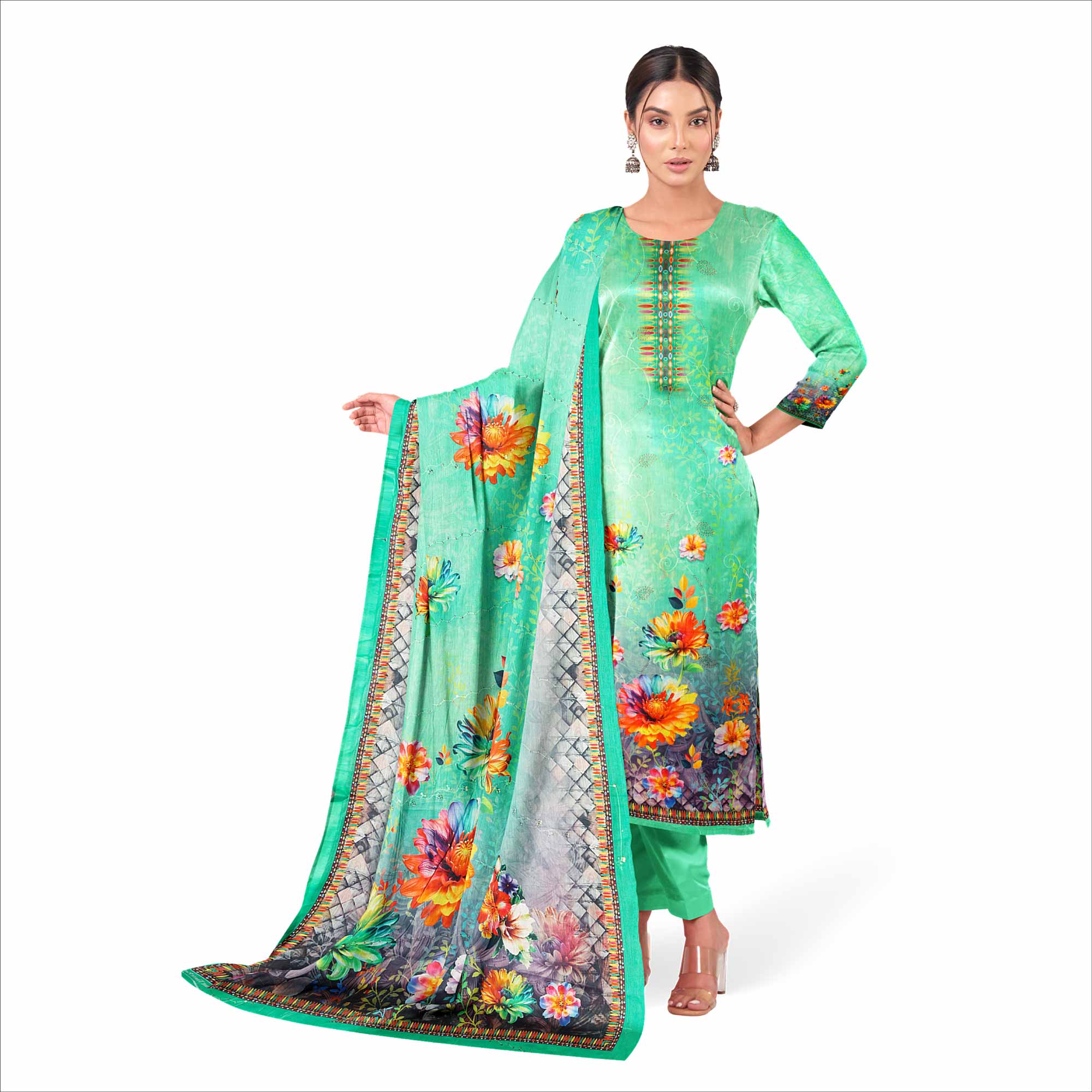 Soft Cotton Digital Print Salwar Kameez